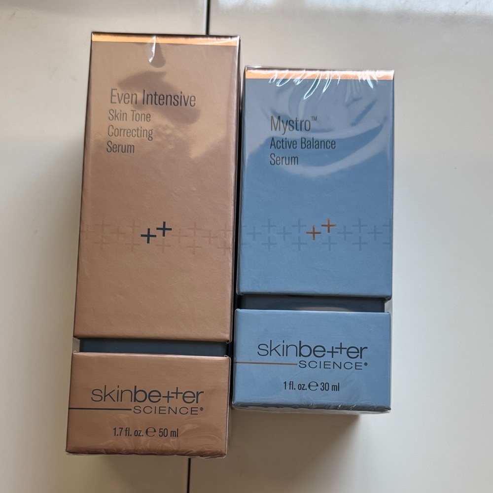NEW UNOPENED Skin Better Even Intensive and Mystro Serum Set
